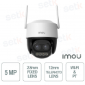 Cruiser Z Wireless IP Camera 5MP 3K Full Color 2.8mm + 12mm PT and WI-FI - Imou