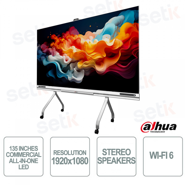 Commercial All-In-One LED - 135 Inch - WiFi 6 - Corner Camera - Dahua