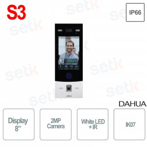 Multi-family condominium outdoor IP station 2MP 8 inch LCD display IP65