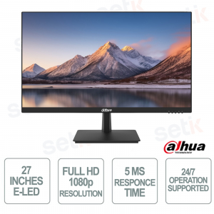 copy of Moniteur E-LED 27 pouces - Full HD 1080p - 14 ms - 75 Hz - 16,7 millions de couleurs