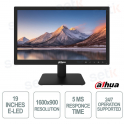 Monitor E-LED 19 Pollici - 1600x900 - 5ms - 75Hz - 24/7 - Dahua
