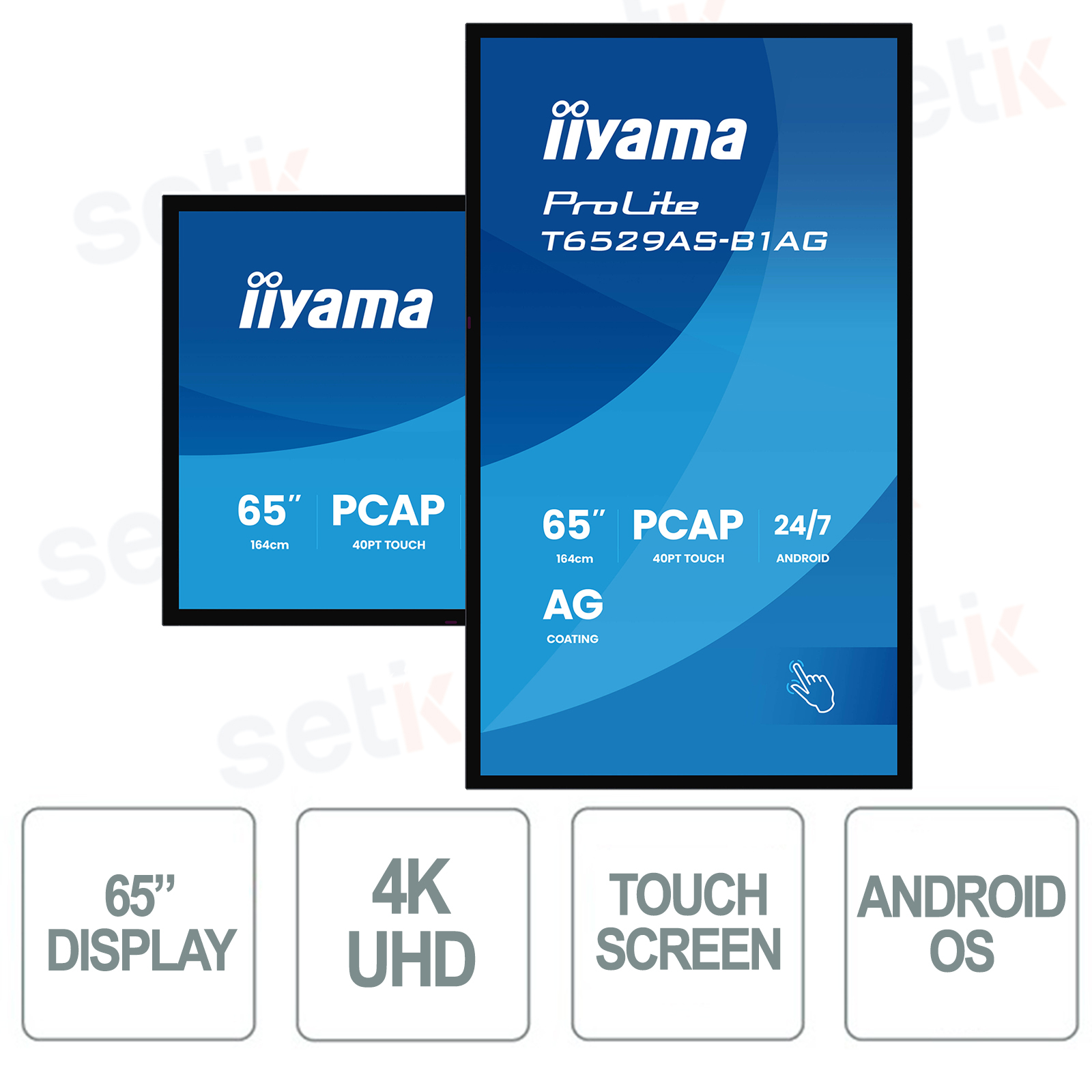 Led Monitor 65 T6529AS-B1AG - IIYAMA T6529AS-B1AG VA LED Monitor - 65 Inches - 4K UHD ...