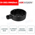 Hikvision DS-1280ZJ-DM46 Black Junction Box for Cameras, Aluminum, Outdoor and Indoor - HIKVISION