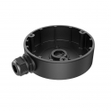 DS-1280ZJ-DM8 Black Aluminum Junction Box for Indoor and Outdoor Cameras - HIKVISION