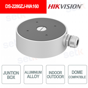 DS-2280ZJ-WA160 Aluminum Junction Box for Indoor and Outdoor Cameras - HIKVISION