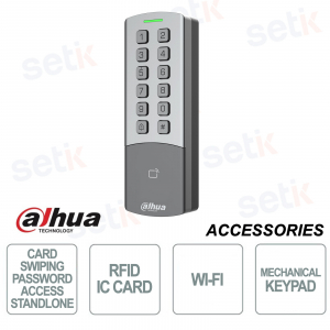 ASI1201M-MEW-BB - Terminal de contrôle d'accès avec RFID, Wi-Fi, IP65 et gestion Web - Dahua