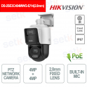 Telecamera PTZ 4MP DS-2SE3C404MWG-E/14 con Zoom 4x, ColorVu e Rilevamento AI - Hikvision