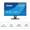XUB3297QSNP-B1 - Écran IPS QHD 32" avec station d'accueil USB-C, commutateur KVM, LAN et confort visuel - IIYAMA