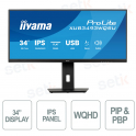 XUB3493WQSU-B6 - 34" UltraWide WQHD IPS iiyama Monitor – Multitasking and Visual Comfort - IIYAMA