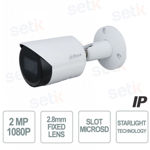 Telecamera IP 2MP con Ottica 2.8mm, IR 30m e Analisi Intelligente - Dahua