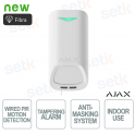 Capteur anti-intrusion Ajax Superior G3 avec technologie fibre filaire, couleur blanche