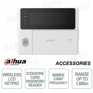 Tastiera Wireless Dahua per Allarmi 868 MHz – Controllo Sicuro e Intelligente