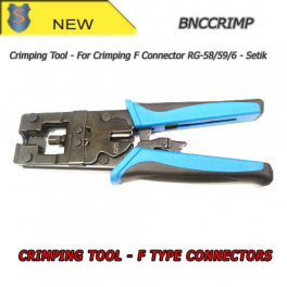 Pince à sertir pour connecteurs Type F - Setik