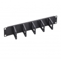1U Cable Management Panel for 19" Rack Cabinets | RAOK-1P Plastic with 4-Point Fixing