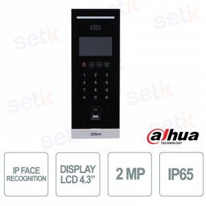 Videocitofono IP VTO6541H-S2 con Riconoscimento Facciale AI, Telecamera 2MP e Sblocco Smart Multifunzione - Dahua