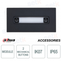 Dahua VTO4202FB-MDB2 Intercom Module with 2 IP65 Vandal-Proof Buttons, Black Color