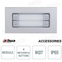 Dahua VTO4202F-MDB4 4-Button IP65 IK07 Outdoor Intercom Module with Compact Design