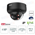 Dahua 4MP Smart Dual Light IP Camera with Advanced AI and Vehicle and People Detection - Black
