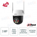 P3AE-PV-4G - 4G 3MP Outdoor Camera with 4mm Lens and Smart Alarm - Dahua