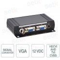 VC01 VGA-CVBS Video Converter with BNC Output, VGA Loop-Out and HD-CVI Support up to 500m