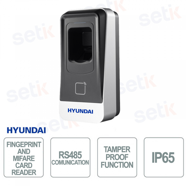 HYU-645 – IP65 Biometric Fingerprint and Mifare Card Reader for Access Control
