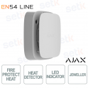 Ajax EN54 FireProtect (Heat) Jeweller Bianco – Rilevatore di calore Wireless