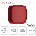 Alarme visuelle rouge Ajax VAD EN54 – LED puissante et installation facile
