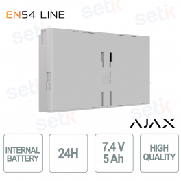 Batterie interne Ajax EN54 24h blanche – Sauvegarde fiable et certifiée