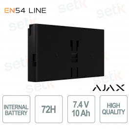 Batteria Interna Ajax EN54 72h Nero – Backup Affidabile e Certificato