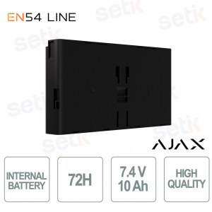 Batteria Interna Ajax EN54 72h Nero – Backup Affidabile e Certificato