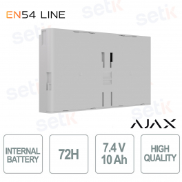 Batterie interne Ajax EN54 72 h blanche – Sauvegarde fiable et certifiée