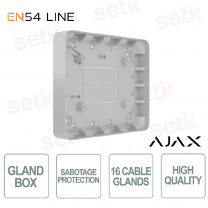 Ajax GlandBox Bianco EN54 – Accessorio Cablaggio Ordinato e Sicuro