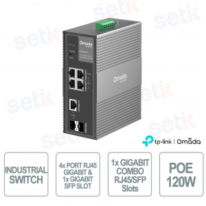 Commutateur industriel TP-Link Omada IES206GPP | 6 ports Gigabit PoE++