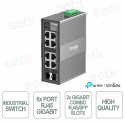 TP-Link Omada IES208G – Switch industriel Gigabit 8 ports géré avec VLAN et Cloud