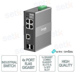 TP-Link Omada IES206G – Switch Industriale 6 Porte Gigabit con Gestione Cloud
