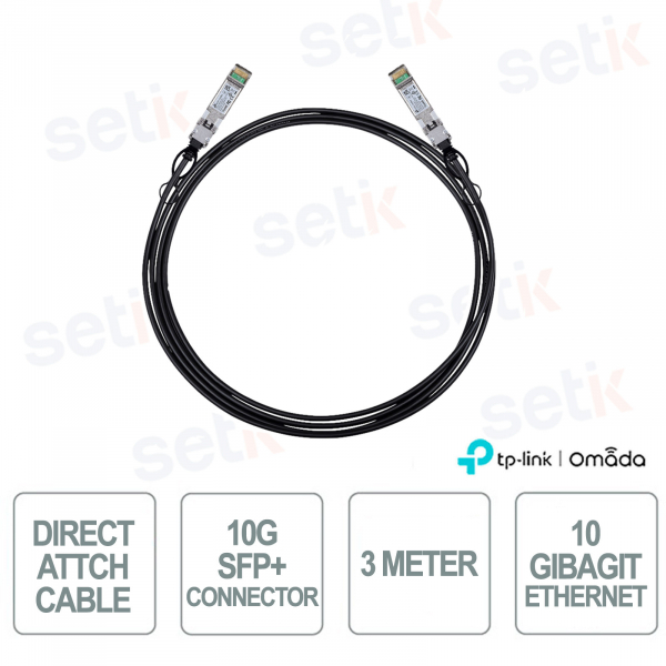 TP-Link Omada SM5220-3M – 3 Meter 10G SFP+ Direct Attach Cable