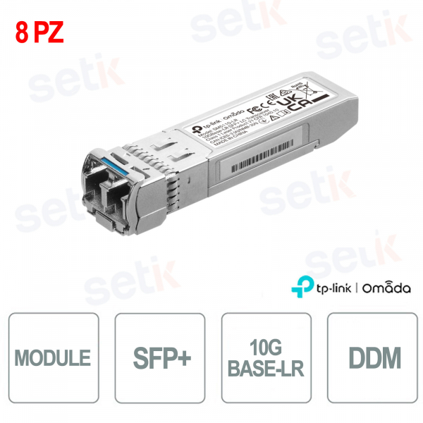 TP-Link Omada SM5110-LR(8-pack) SFP+ | 10G transceiver on single-mode fiber up to 10 km