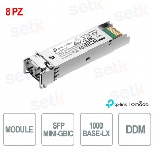 TP-Link SM311LS (pack de 8) SFP | Ensemble de 8 modules monomodes 1000BASE-LX jusqu'à 20 km