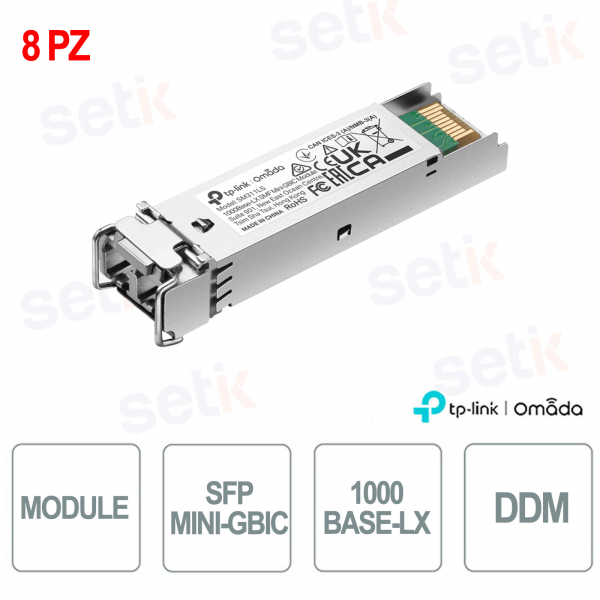 TP-Link SM311LS(8-pack) SFP | Set of 8 1000BASE-LX single-mode modules up to 20 km