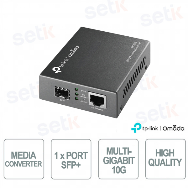 TP-Link Omada MC420L: Media Converter 10G Multi-Gigabit per Fibra e Rame ad Alte Prestazioni