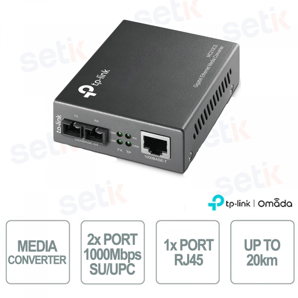 TP-Link MC210CS: Single-Mode Gigabit Media Converter up to 20km