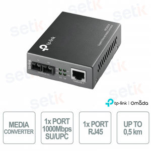 TP-Link MC200CM : convertisseur multimédia multimode Gigabit jusqu'à 550 m