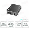 Convertisseur de média TP-Link MC110CS : connexion Ethernet-fibre jusqu'à 20 km