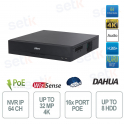 Dahua NVR5864-16P-EI2: 64-Channel AI Network Video Recorder with PoE