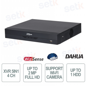 Dahua XVR4104HS-I/T: 4-Channel AI WizSense DVR with SMD Plus and Wi-Fi