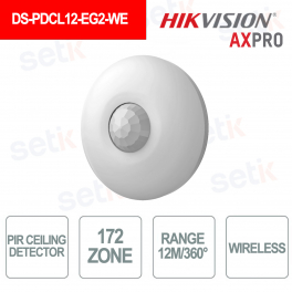 Hikvision AxPro Rilevatore a soffitto PIR da interno - Wireless 868MHz
