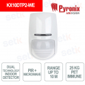 Detector inalámbrico interior - Tecnología dual - PIR y microondas - Detección hasta 10m - Para inmunidad 25kg