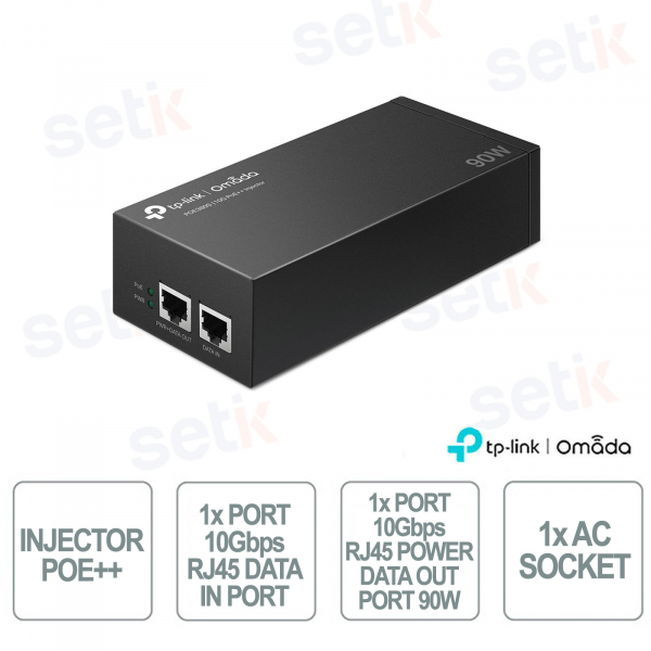 TP-Link POE380S | 10G PoE++ Injector up to 90W for Access Points and Cameras