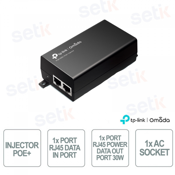 Injecteur PoE+ TP-Link TL-POE160S 30 W Gigabit – Alimentation et connexion