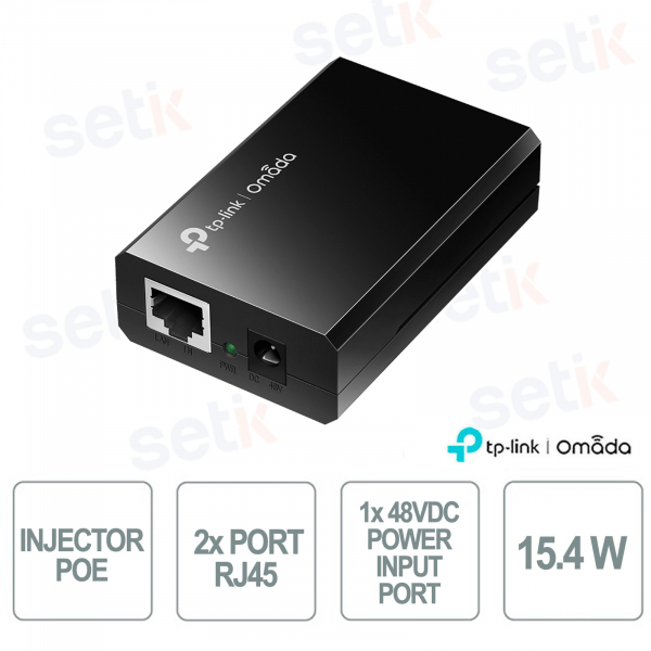 Injecteur PoE Gigabit TP-Link POE150S 15,4 W – Simple et sécurisé